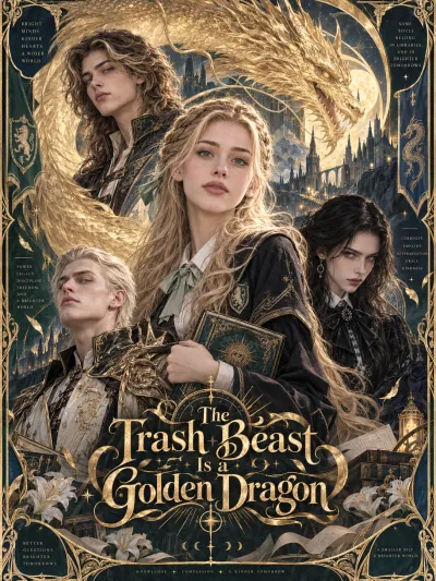 The Trash Beast Is a Golden Dragon poster