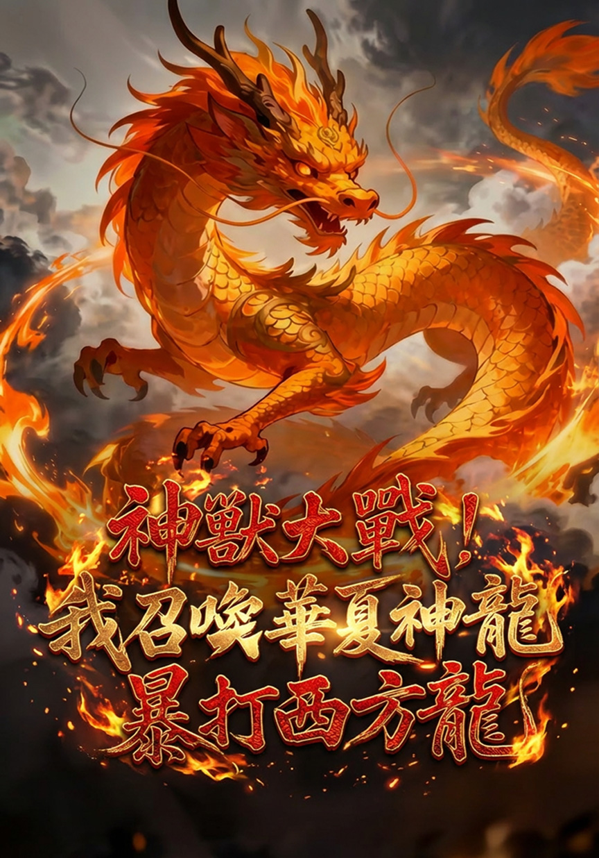 神獸大戰，我召喚華夏神龍暴打西方龍