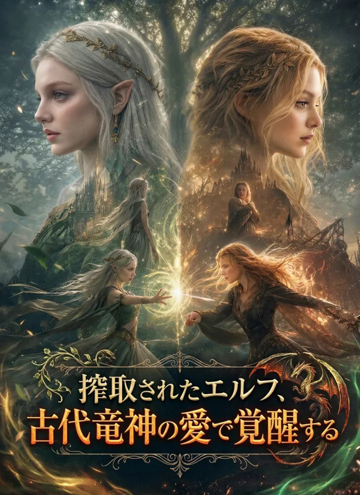 搾取されたエルフ、古代竜神の愛で覚醒する poster