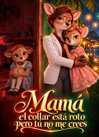 Mamá, el collar está roto pero tú no me crees poster