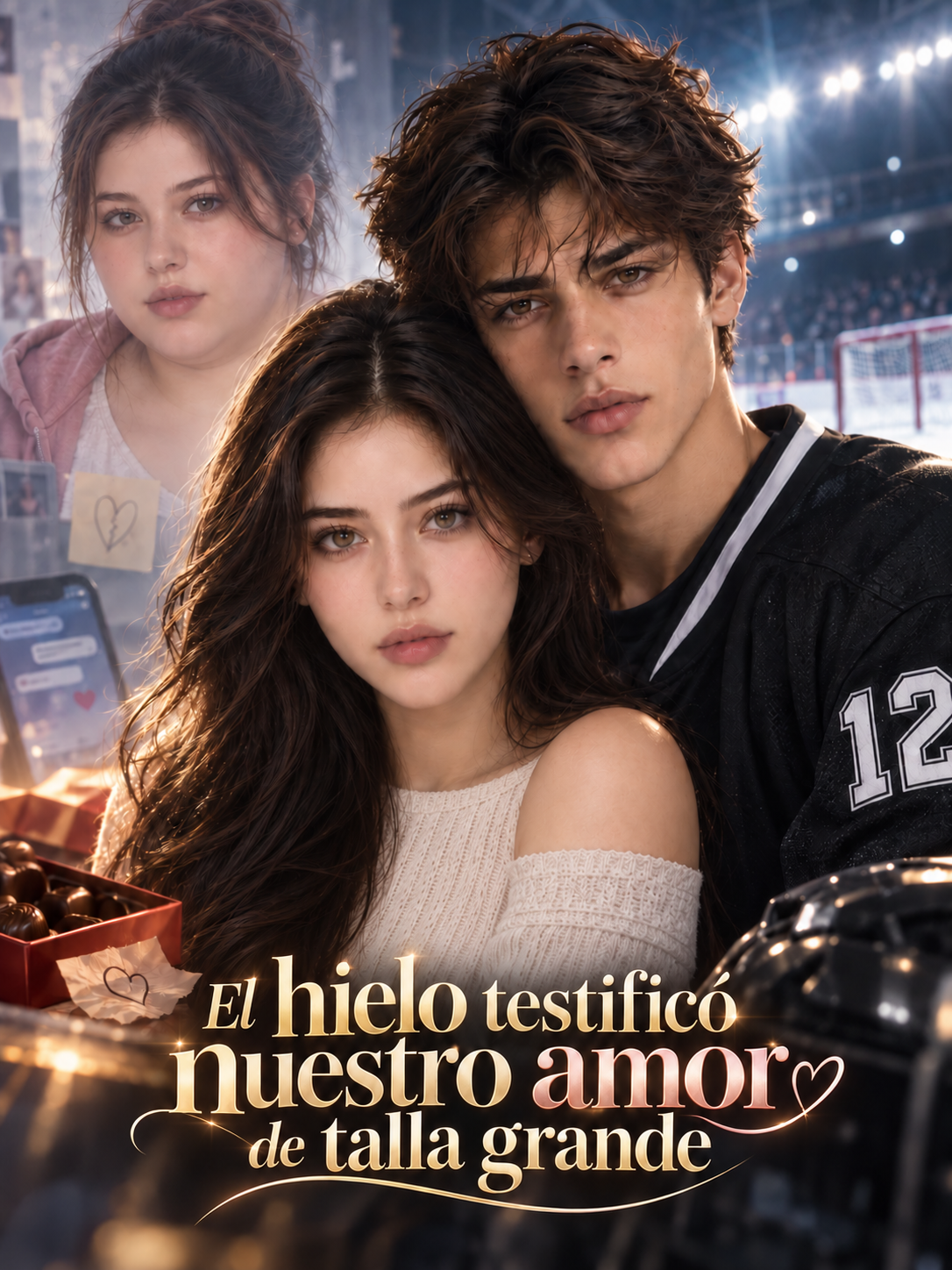El hielo testificó nuestro amor de talla grande