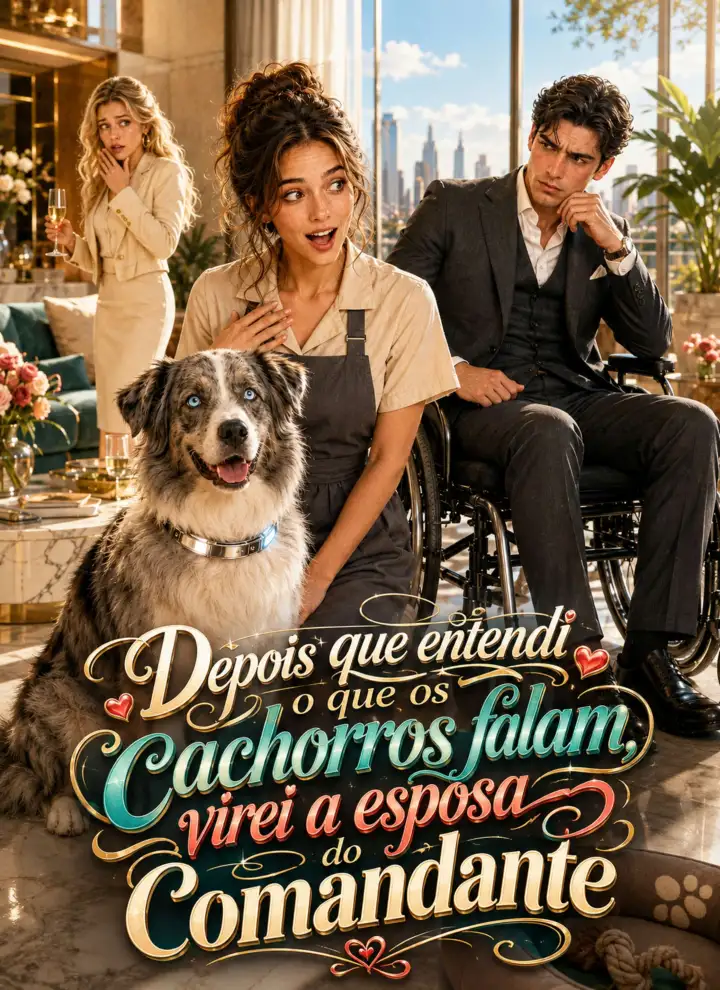 Depois que entendi o que os cachorros falam, virei a esposa do comandante poster