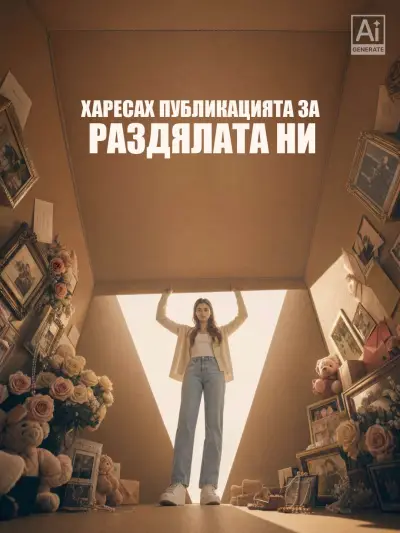 Харесах публикацията за раздялата ни poster