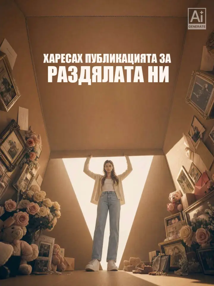 Харесах публикацията за раздялата ни poster