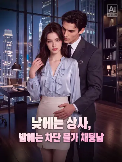 낮에는 상사, 밤에는 차단 불가 채팅남 poster