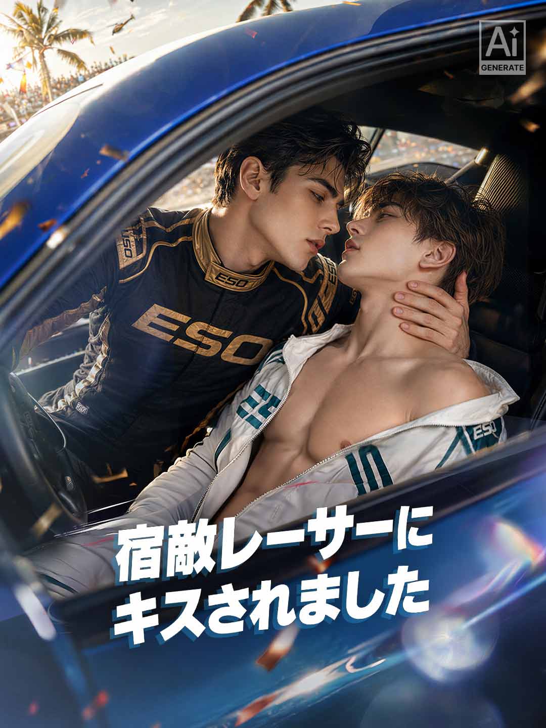宿敵レーサーにキスされました