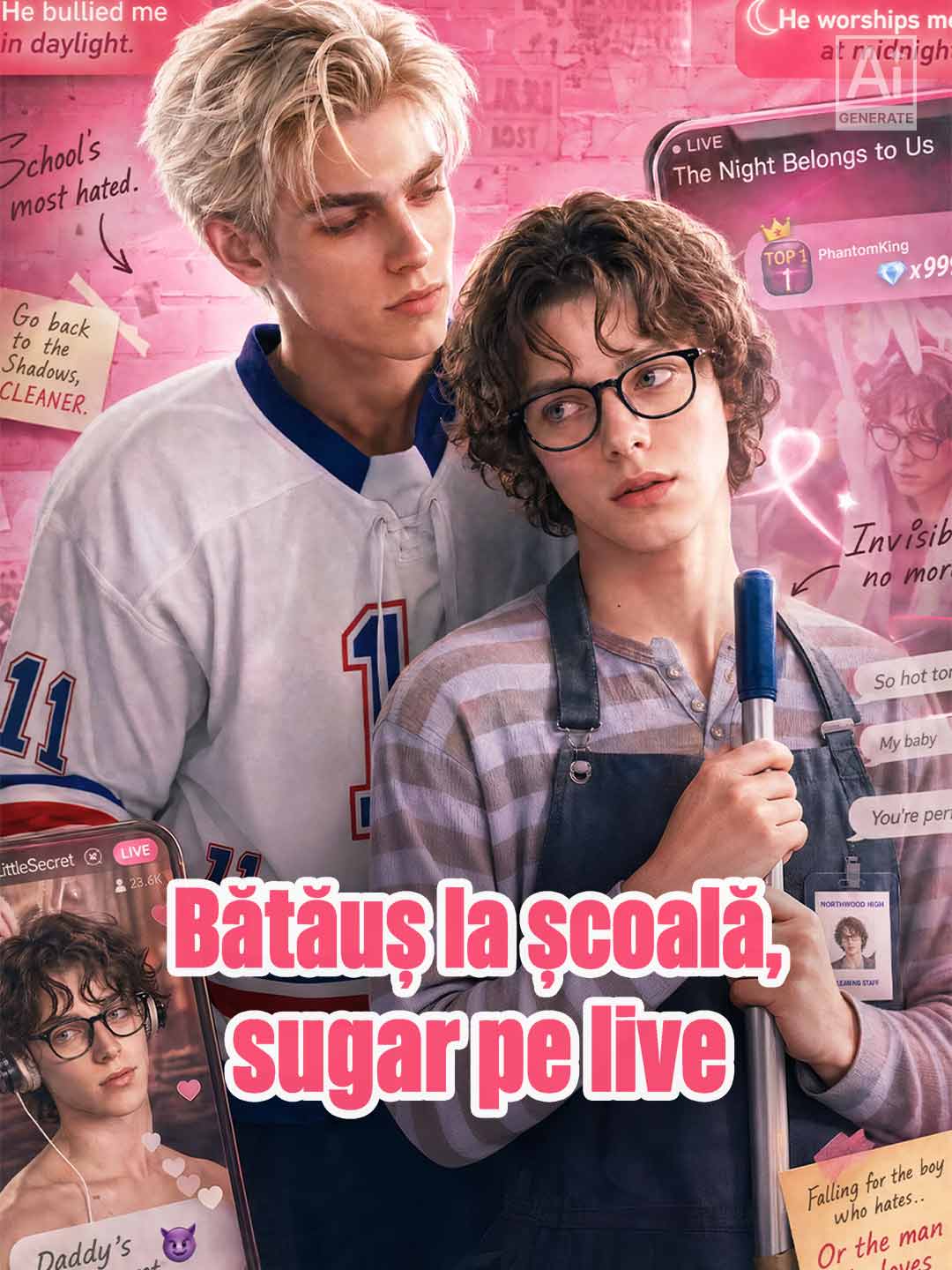 Bătăuș la școală, sugar pe live