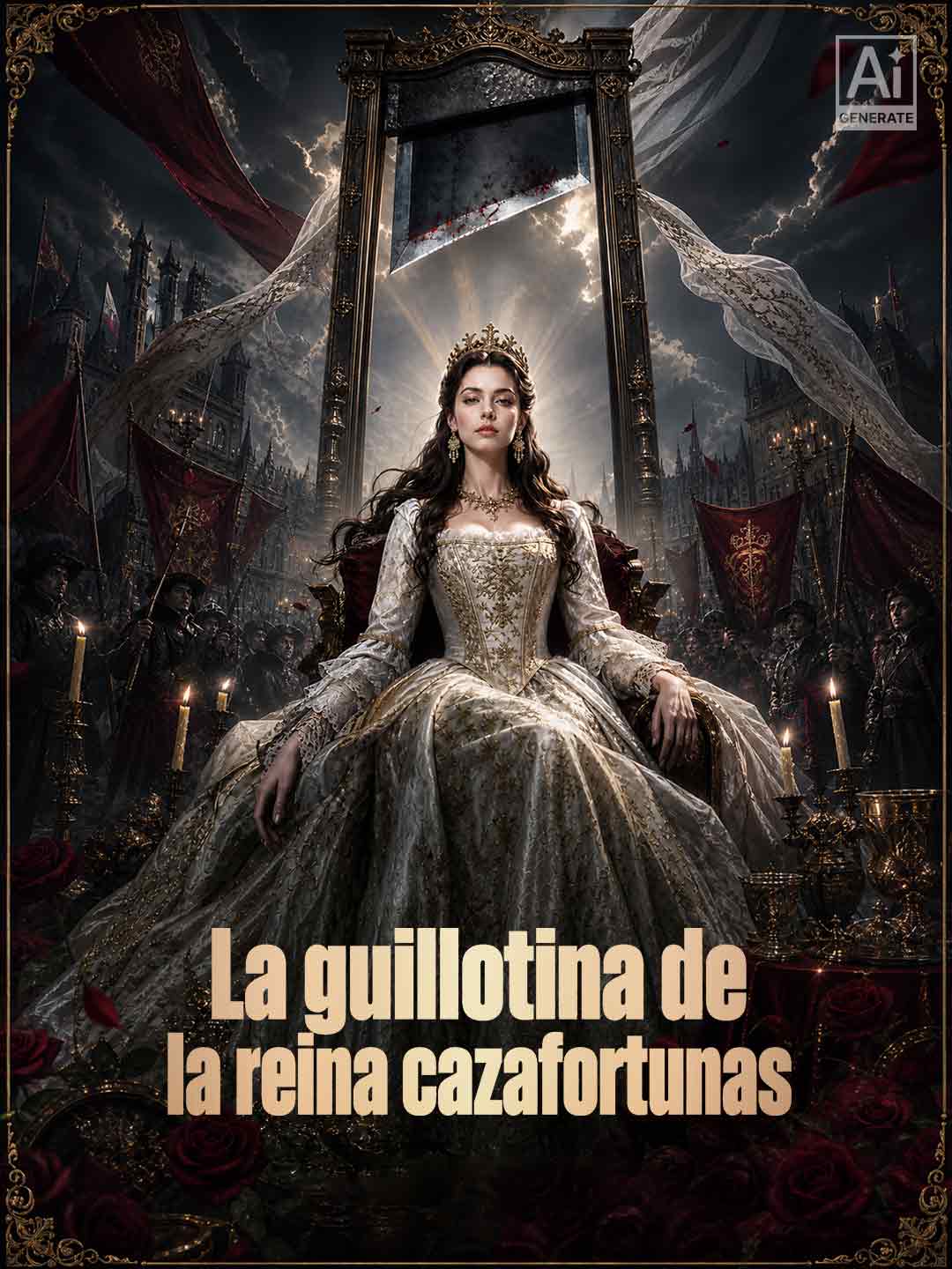 La guillotina de la reina cazafortunas