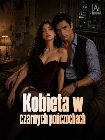 Kobieta w czarnych pończochach poster