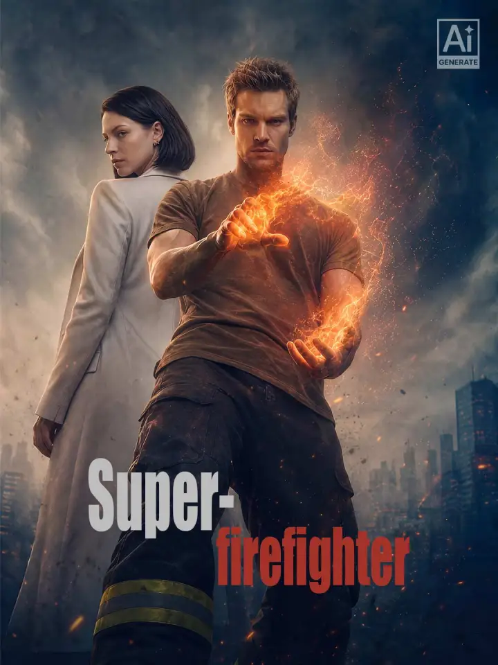 Super-firefighter poster