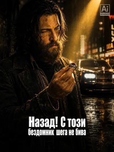 Назад! С този бездомник шега не бива poster
