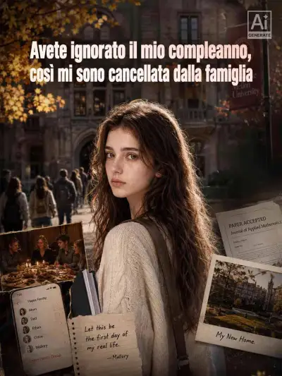 Avete ignorato il mio compleanno, così mi sono cancellata dalla famiglia poster