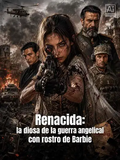 Renacida: la diosa de la guerra angelical con rostro de Barbie poster