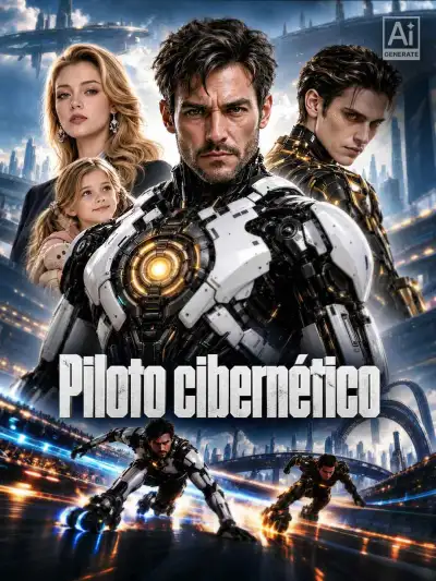 Piloto cibernético poster