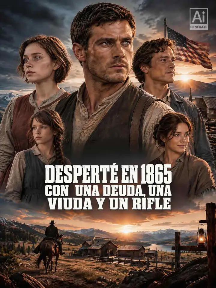 Desperté en 1865 con una deuda, una viuda y un rifle poster