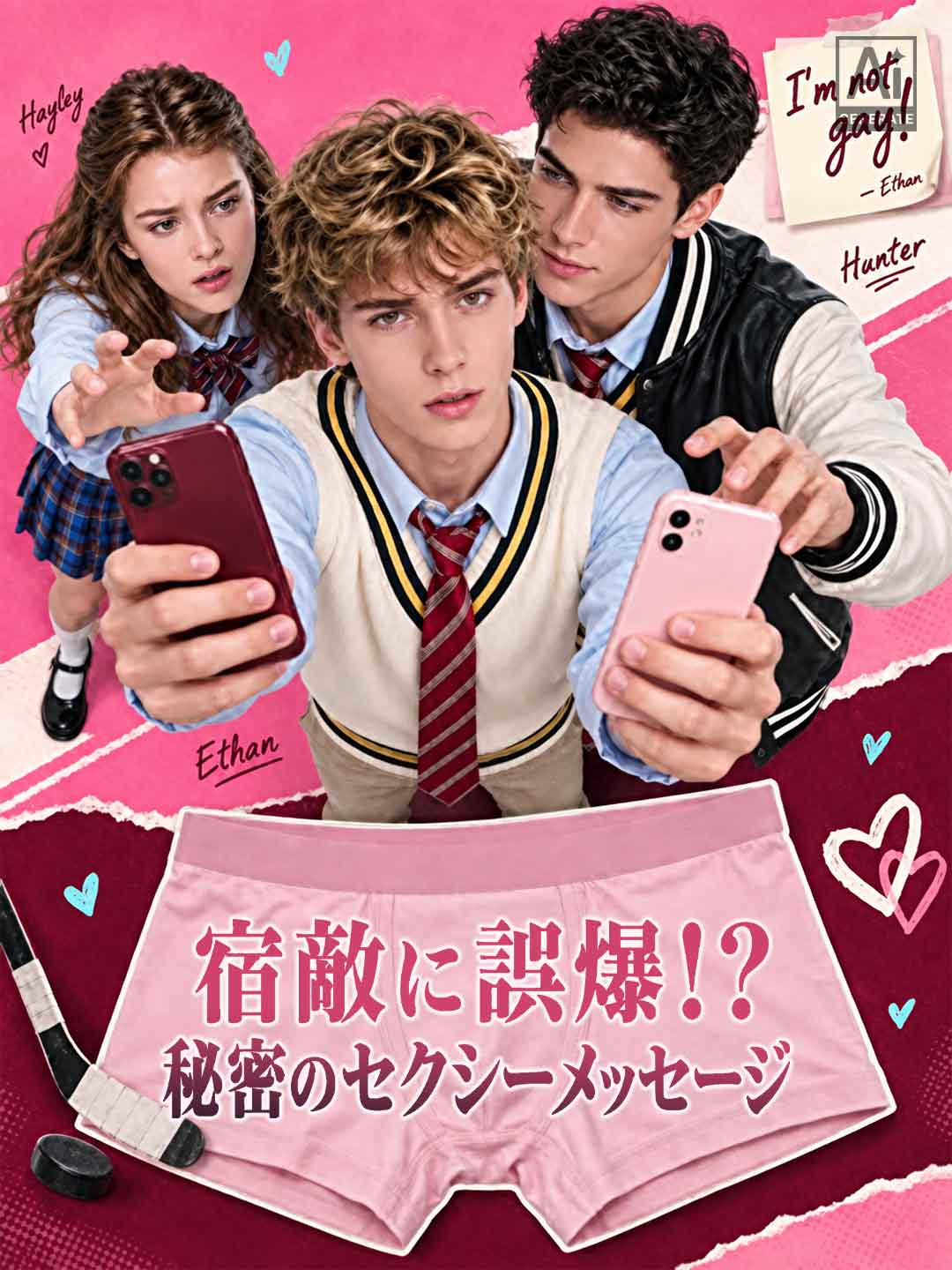 宿敵に誤爆！？秘密のセクシーメッセージ