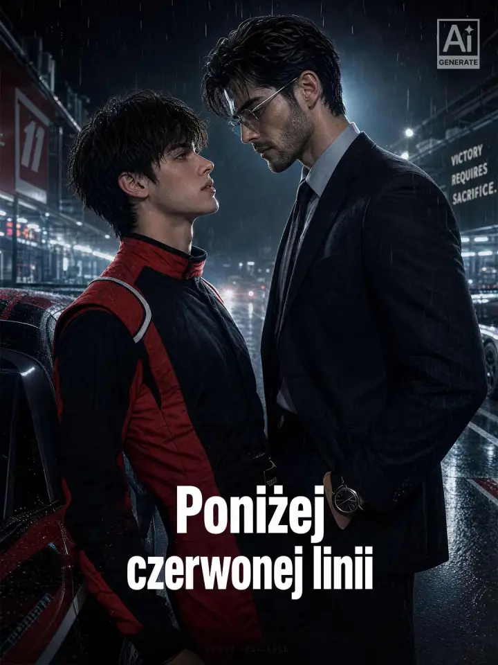 Poniżej czerwonej linii poster