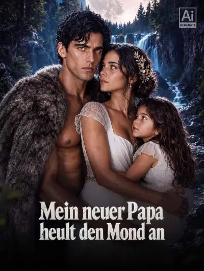 Mein neuer Dad heult den Mond an poster