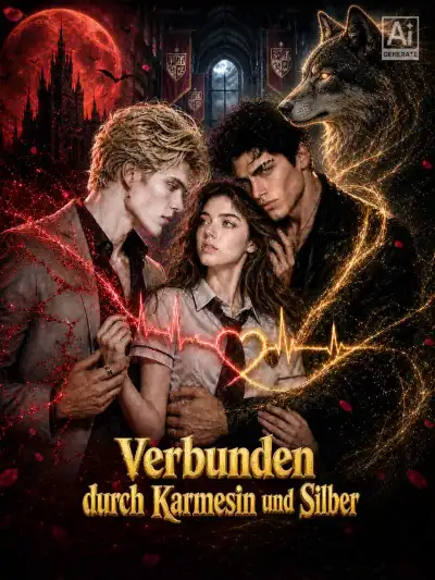 Verbunden durch Karmesin und Silber poster