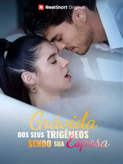 Grávida dos seus trigêmeos, sendo sua esposa poster