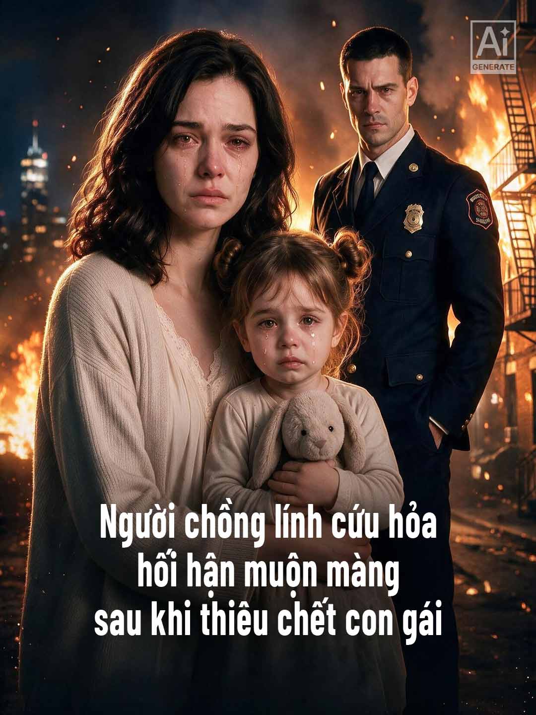 Người chồng lính cứu hỏa hối hận muộn màng sau khi thiêu chết con gái