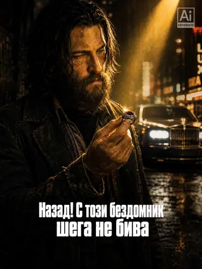 Назад! С този бездомник шега не бива poster