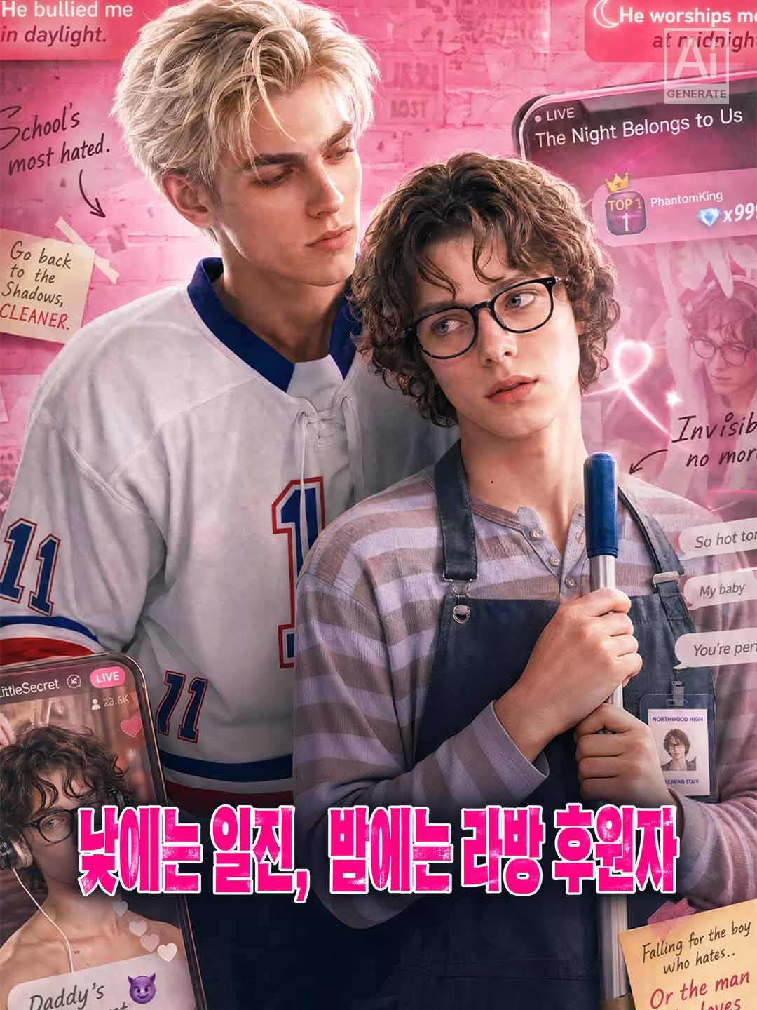 낮에는 일진, 밤에는 라방 후원자