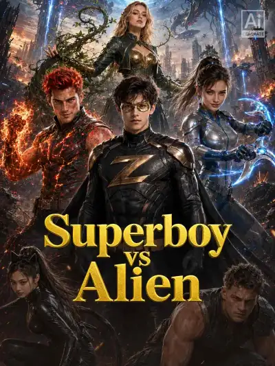 Superboy vs Alien poster
