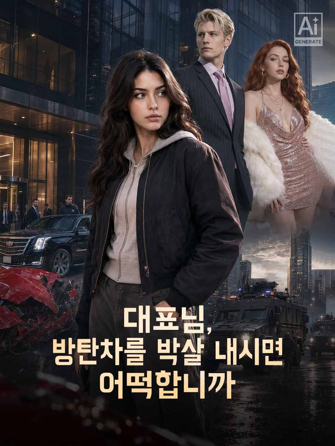대표님, 방탄차를 박살 내시면 어떡합니까
