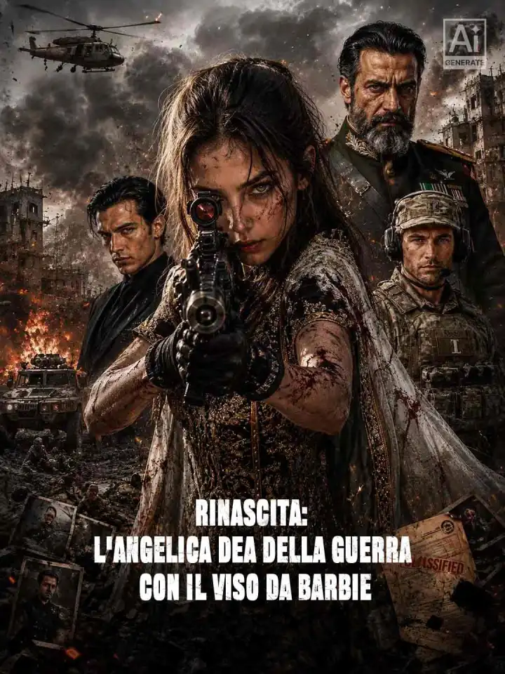 Rinascita: l'angelica dea della guerra con il viso da Barbie poster
