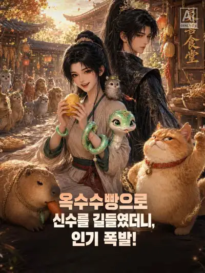 옥수수빵으로 신수를 길들였더니, 인기 폭발! poster