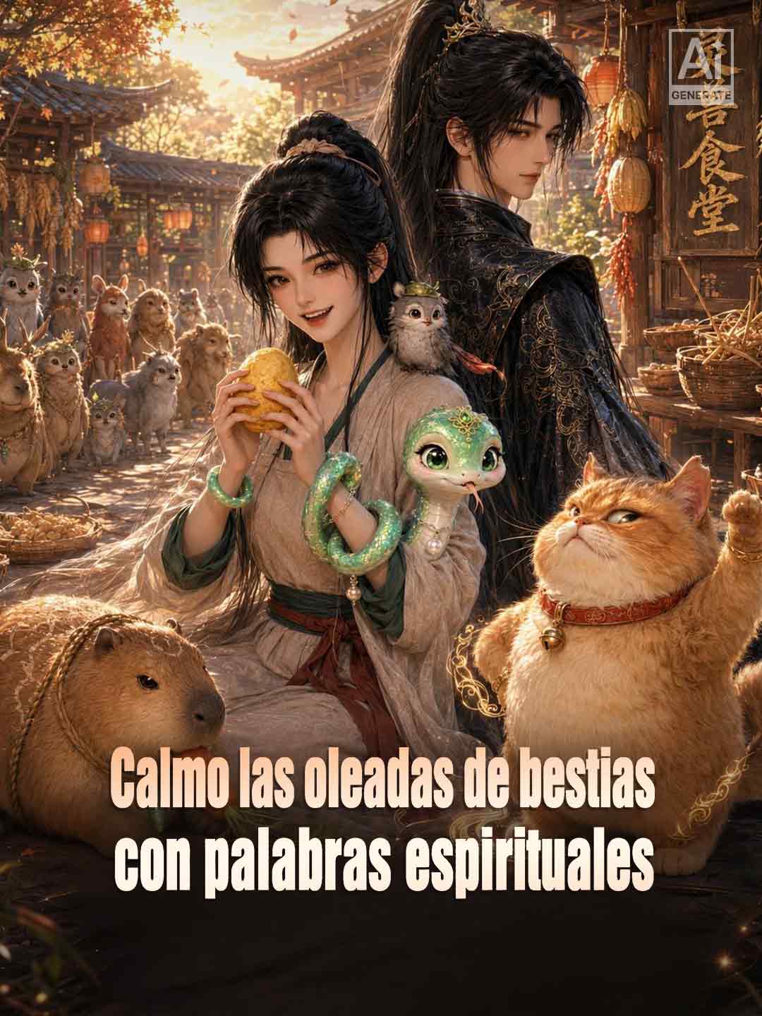 Calmo las oleadas de bestias con palabras espirituales