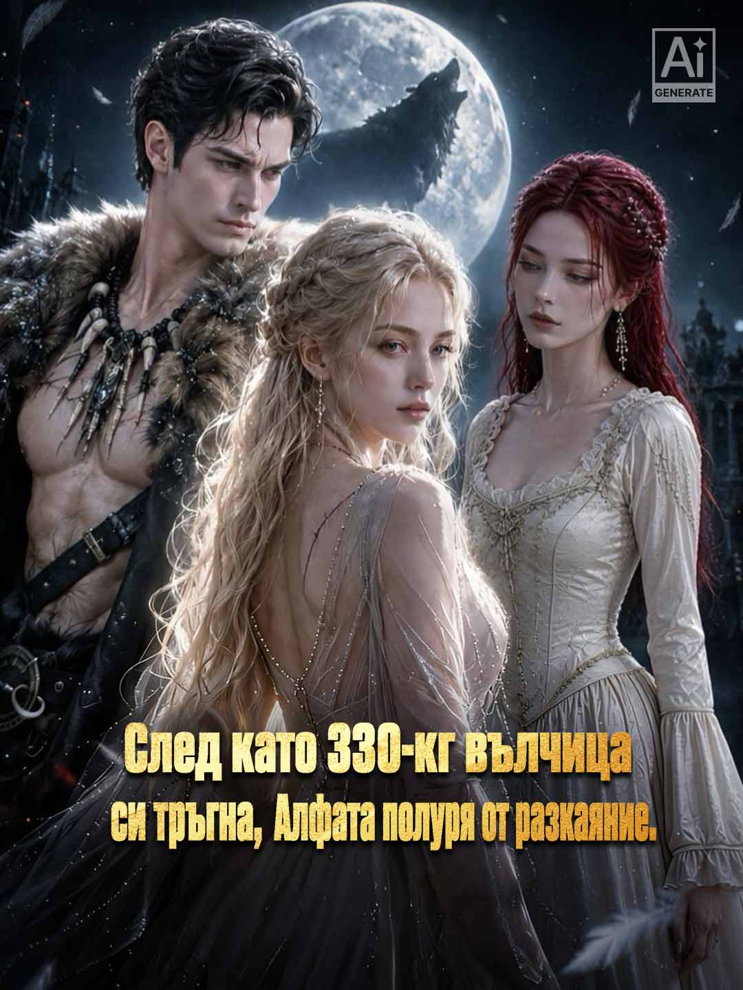 След като 330-кг вълчица си тръгна, Алфата полуря от разкаяние.