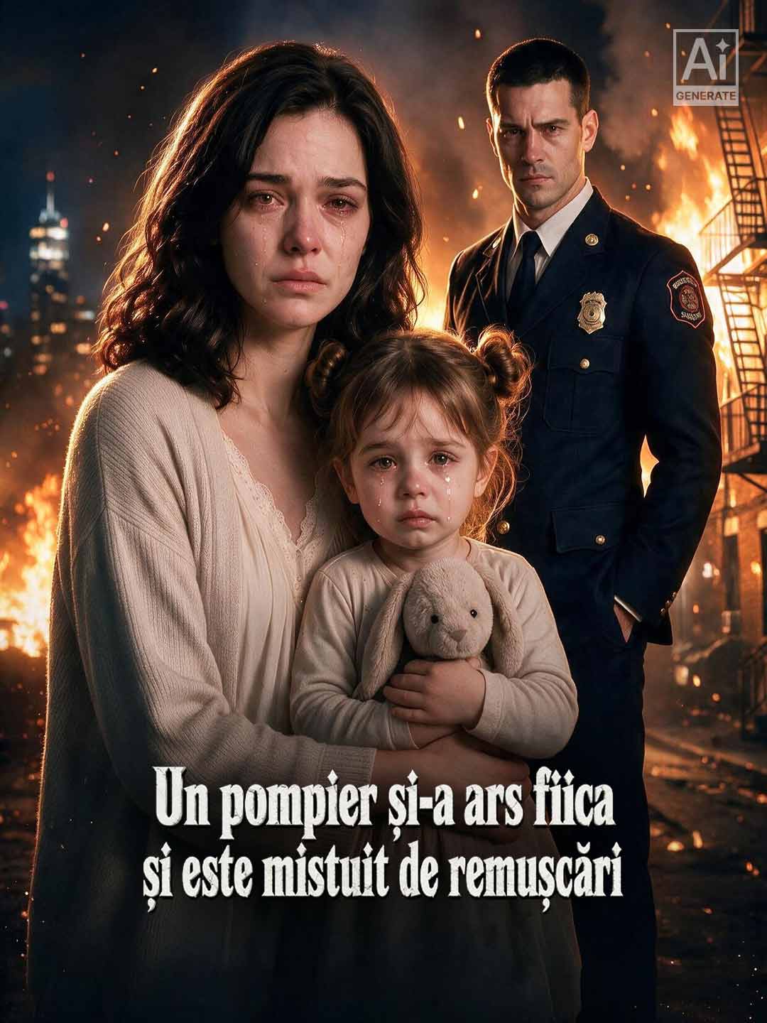 Un pompier și-a ars fiica și este mistuit de remușcări