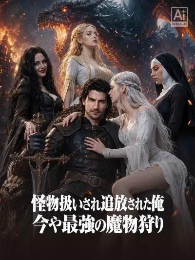 怪物扱いされ追放された俺 今や最強の魔物狩り poster