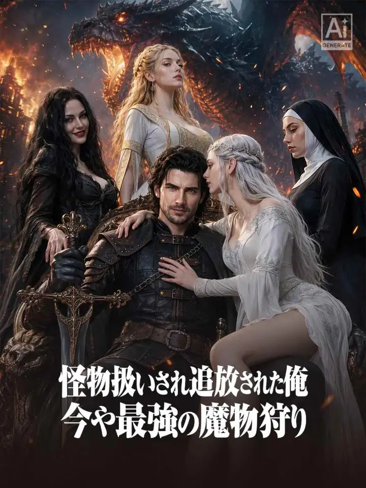 怪物扱いされ追放された俺 今や最強の魔物狩り poster
