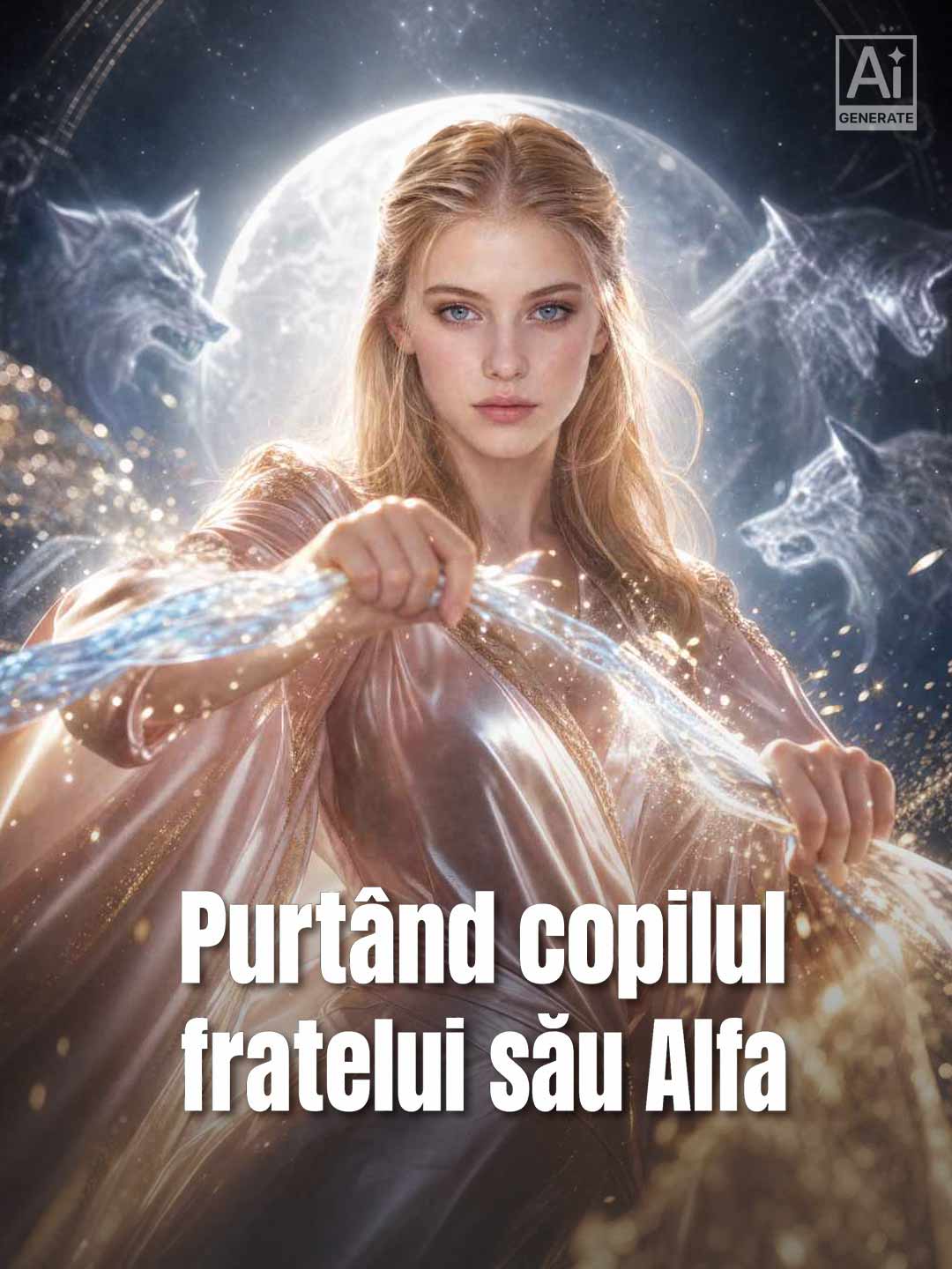 Purtând copilul fratelui său Alfa