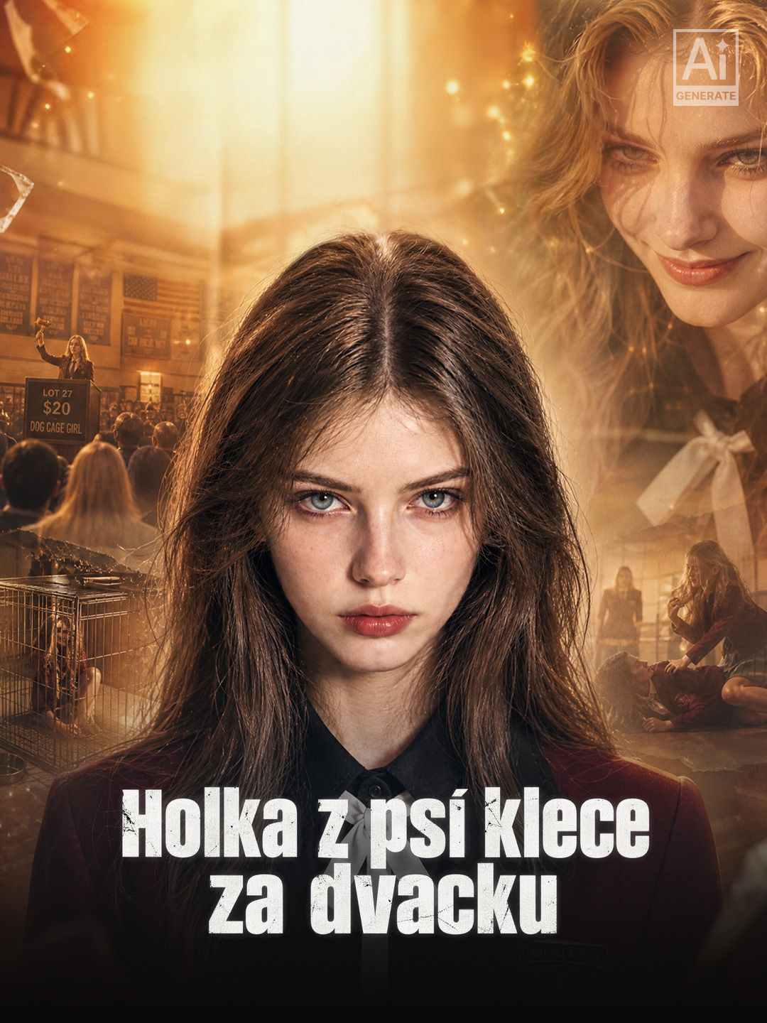 Holka z psí klece za dvacku