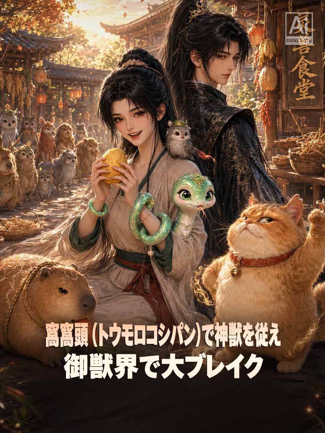 窩窩頭（トウモロコシパン）で神獣を従え 御獣界で大ブレイク