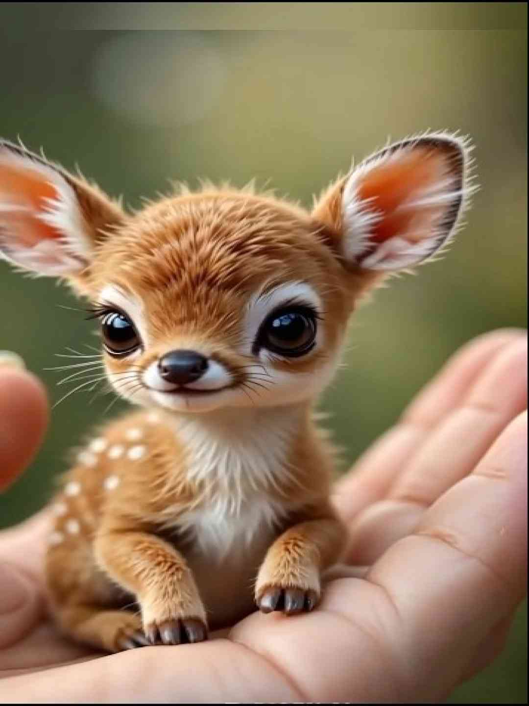 the deer is very beautiful