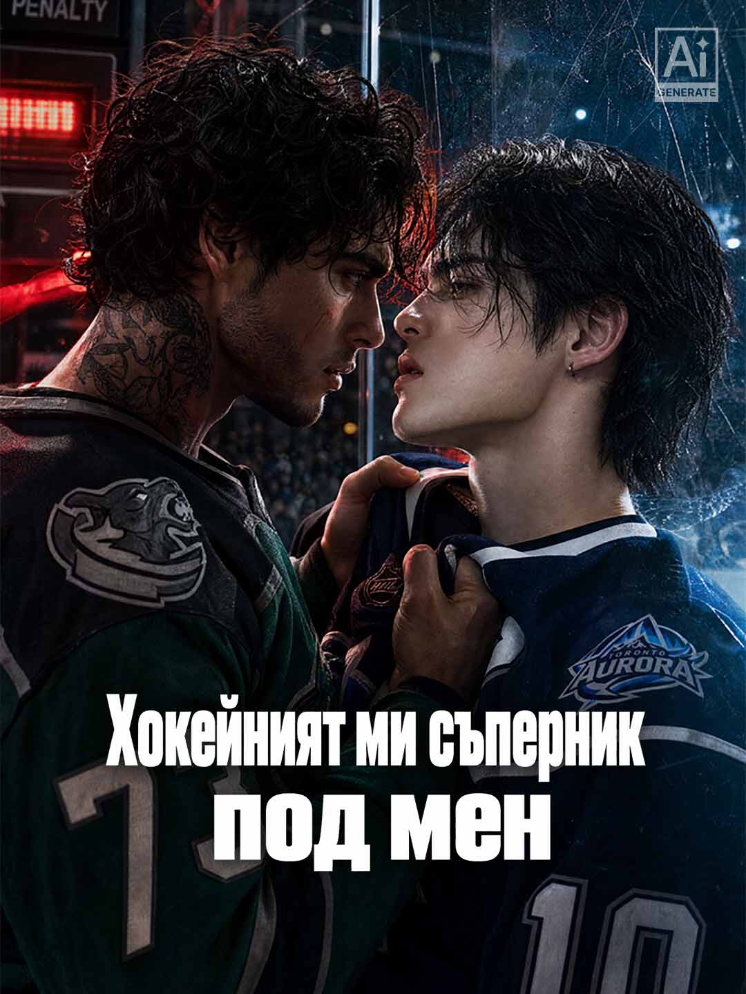 Хокейният ми съперник под мен